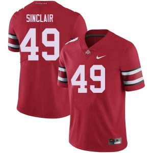 NCAA Ohio State Buckeyes Men's #49 Darryl Sinclair Red Nike Football College Jersey SPC6845KE